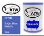 Preview: Toyota, Bright Blue Metallic, 8K4: 500ml Lackdose, von ATW Autoteile West.